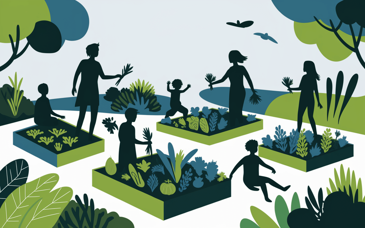 jardin communautaire slow life bien-être collectif