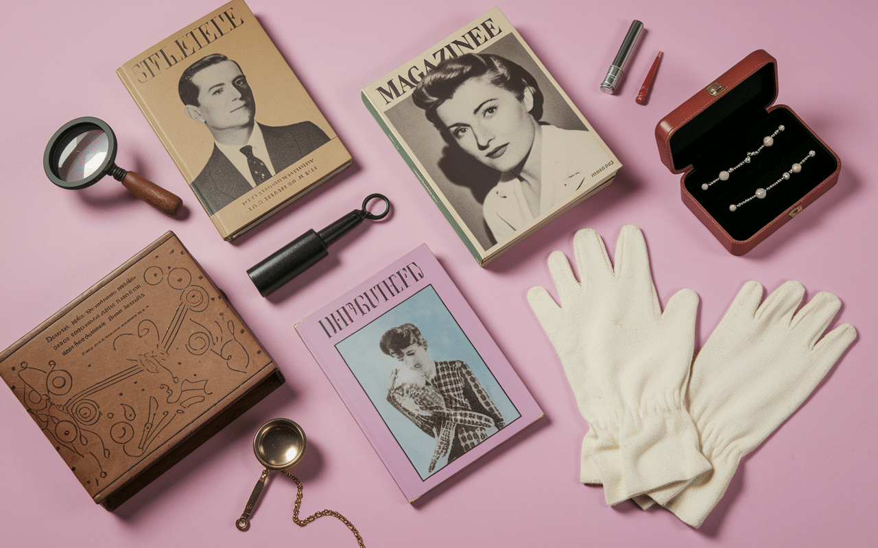 collection vintage magazine votre beauté avec objets anciens