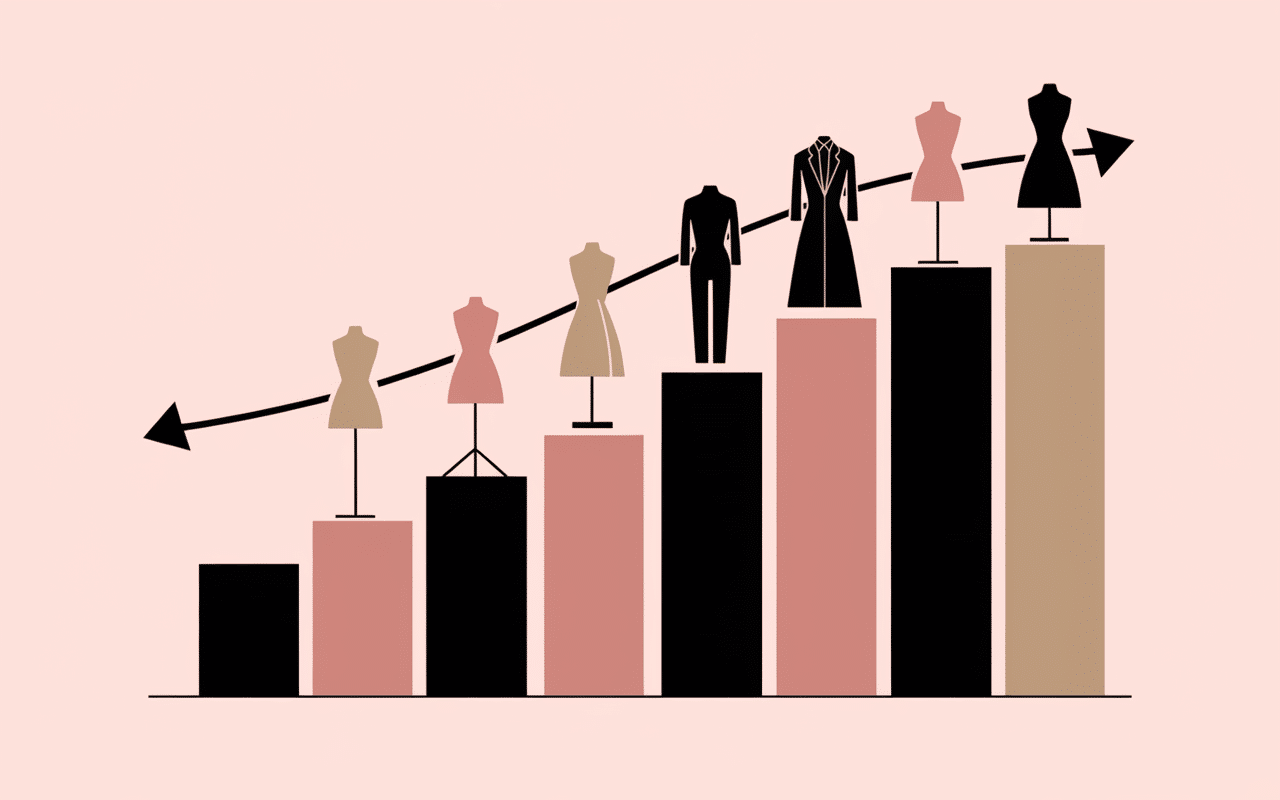 Graphique evolution mode feminine iemmafashion