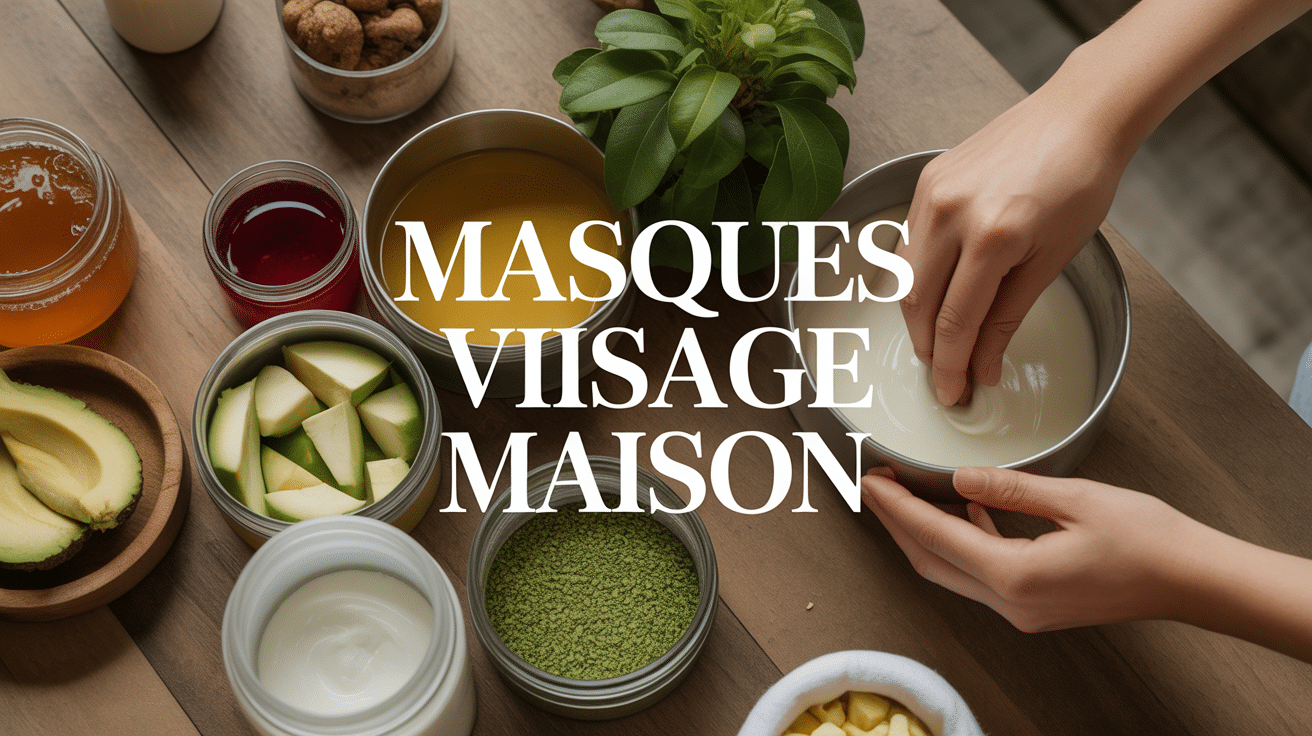 masque visage maison avec ingredients naturels miel argile avocat yaourt