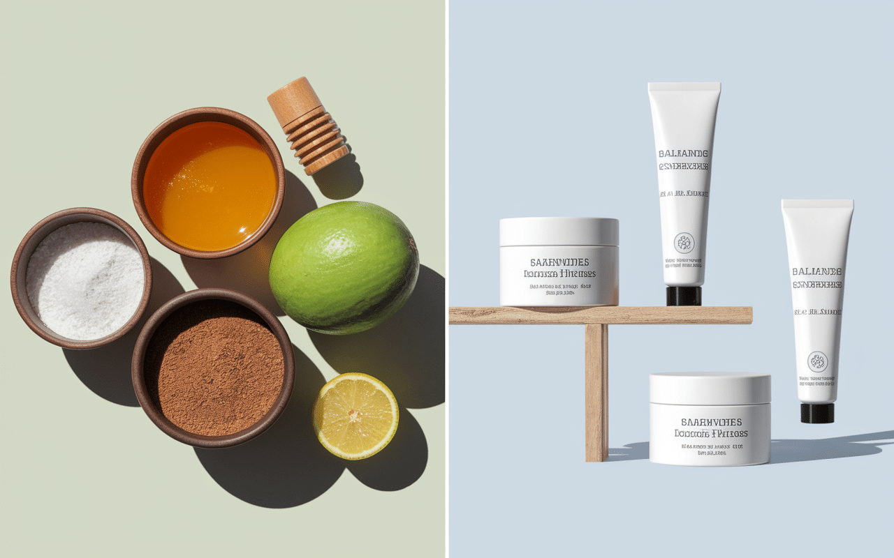 comparaison masque visage maison ingredients naturels vs produits commerciaux