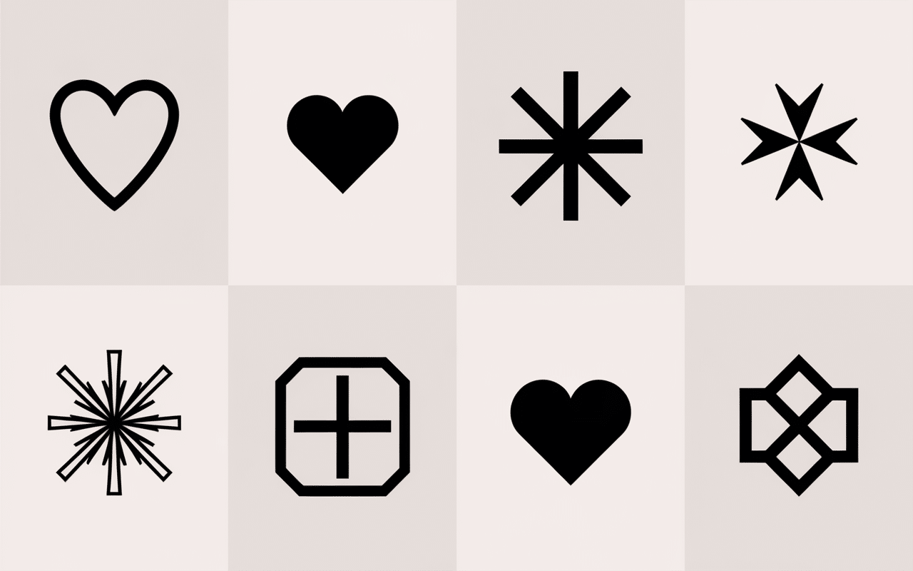 motifs minimalistes pour tatouage du doigt sur fond neutre