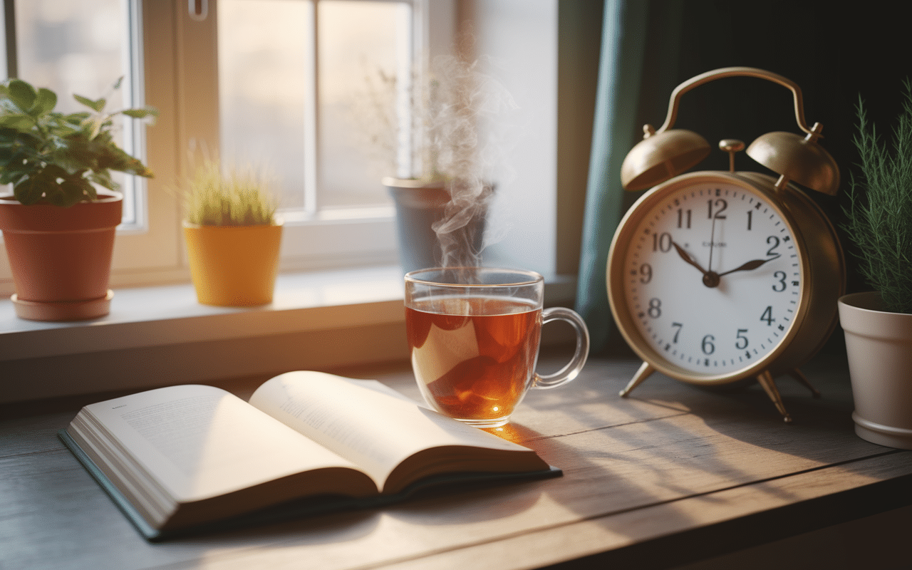 Routine matinale avec affirmations positives