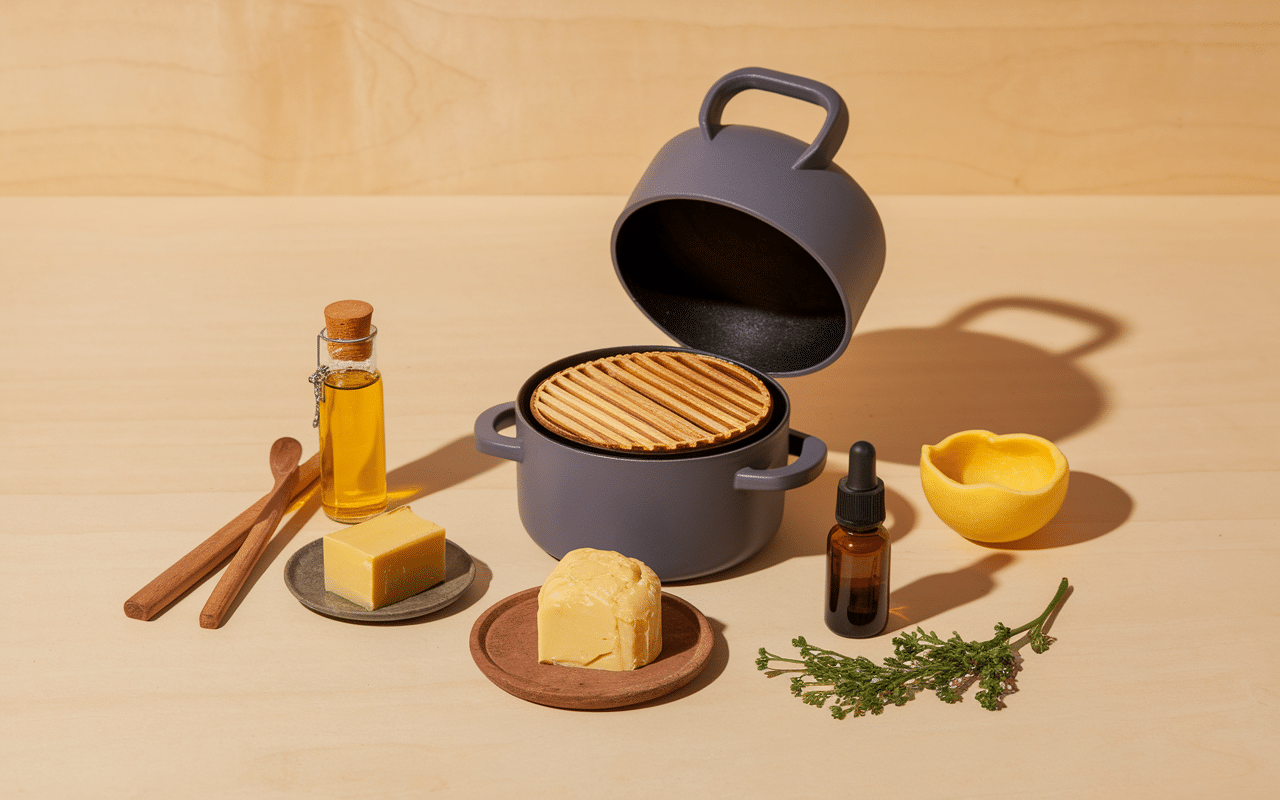 Baume à barbe avec cire d'abeille et huiles