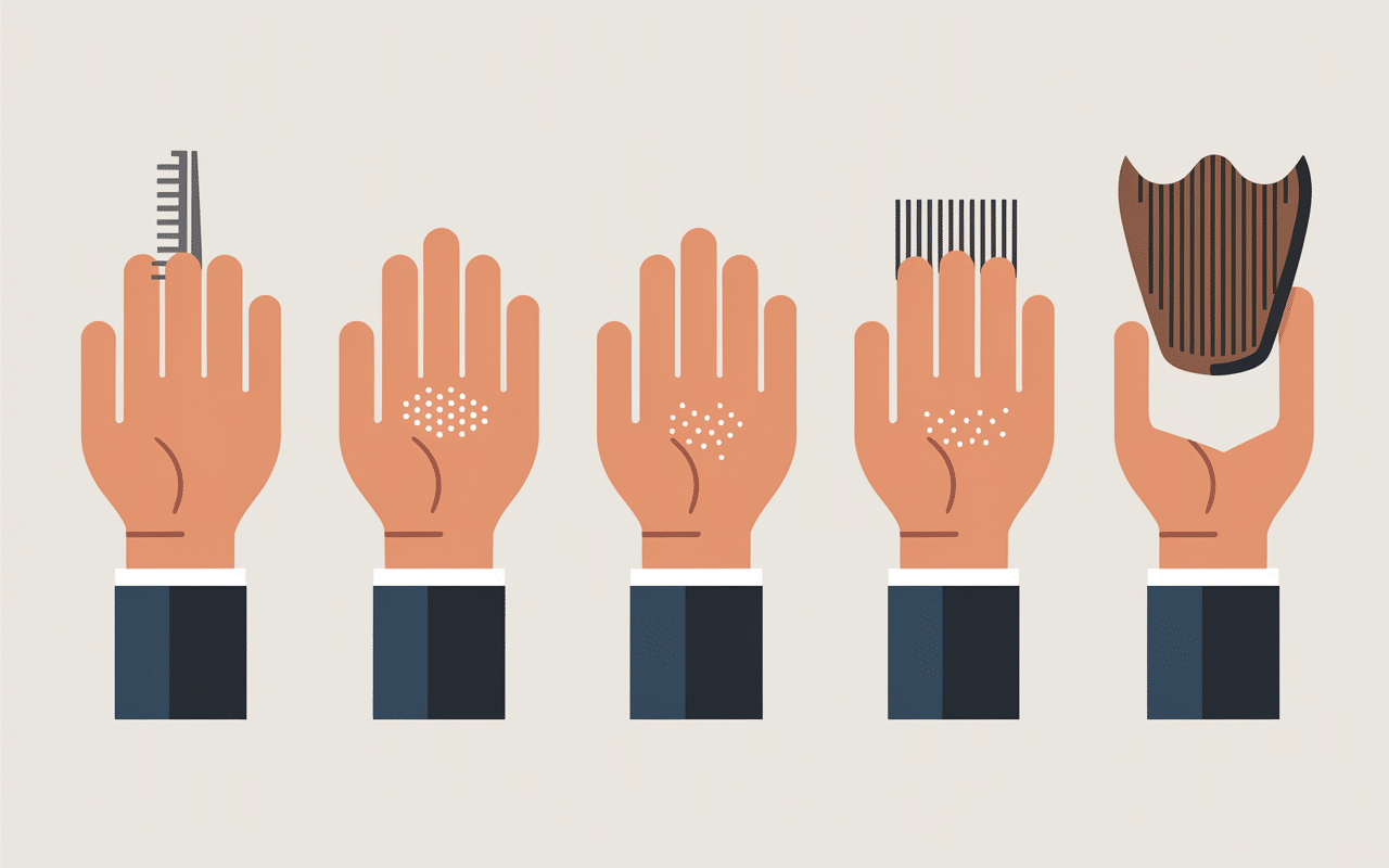 Application baume à barbe en étapes