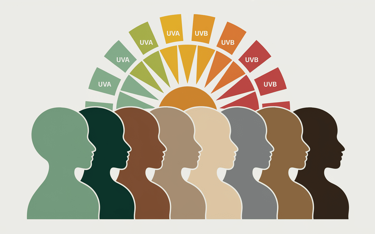 Infographie indice UV et bronzage