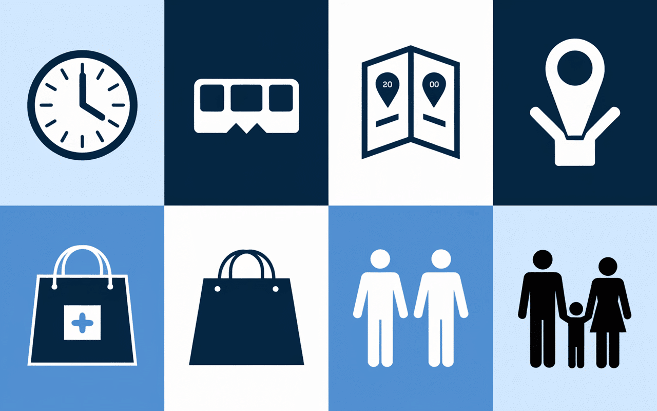 Panneau infos shopping Champs-Élysées