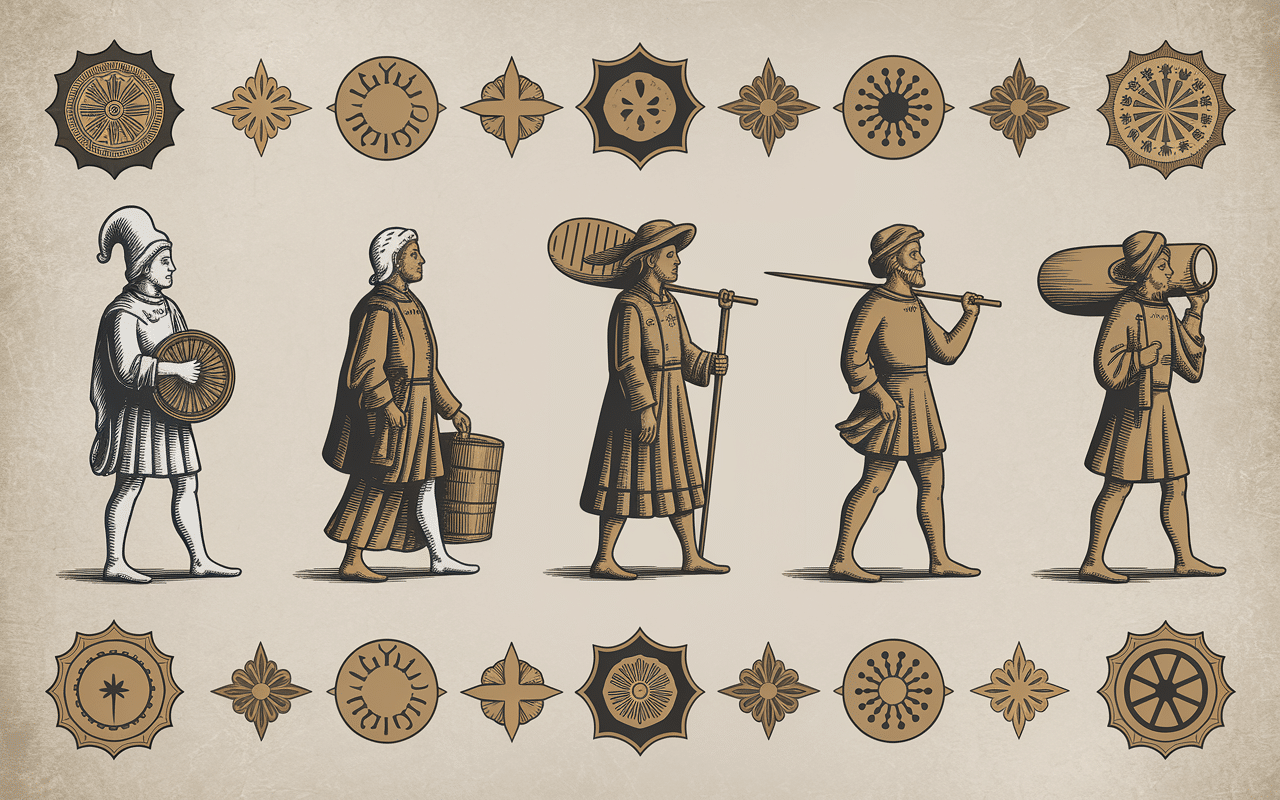 Illustration historique des bagues à travers le temps