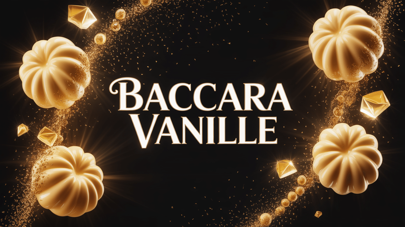 gousses baccara vanille premium luxe sur fond noir