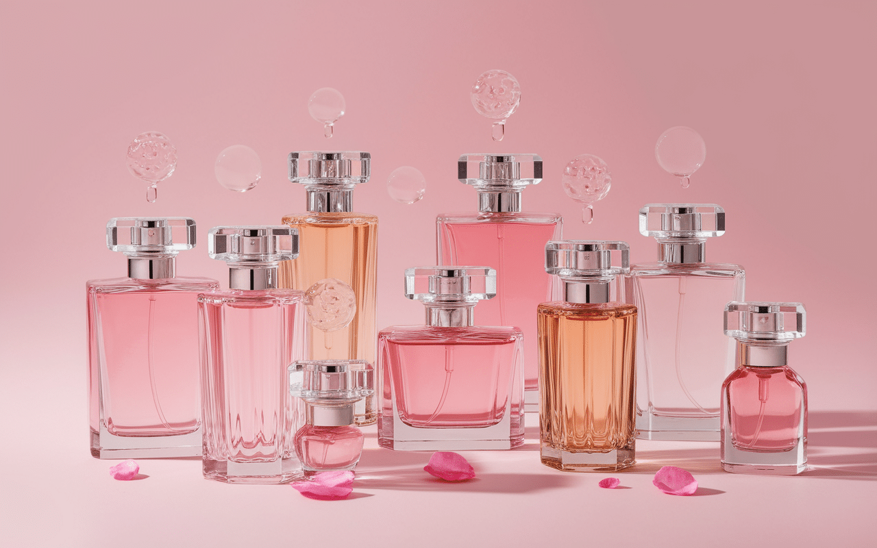 parfum sucre rose flacons collection pétales roses