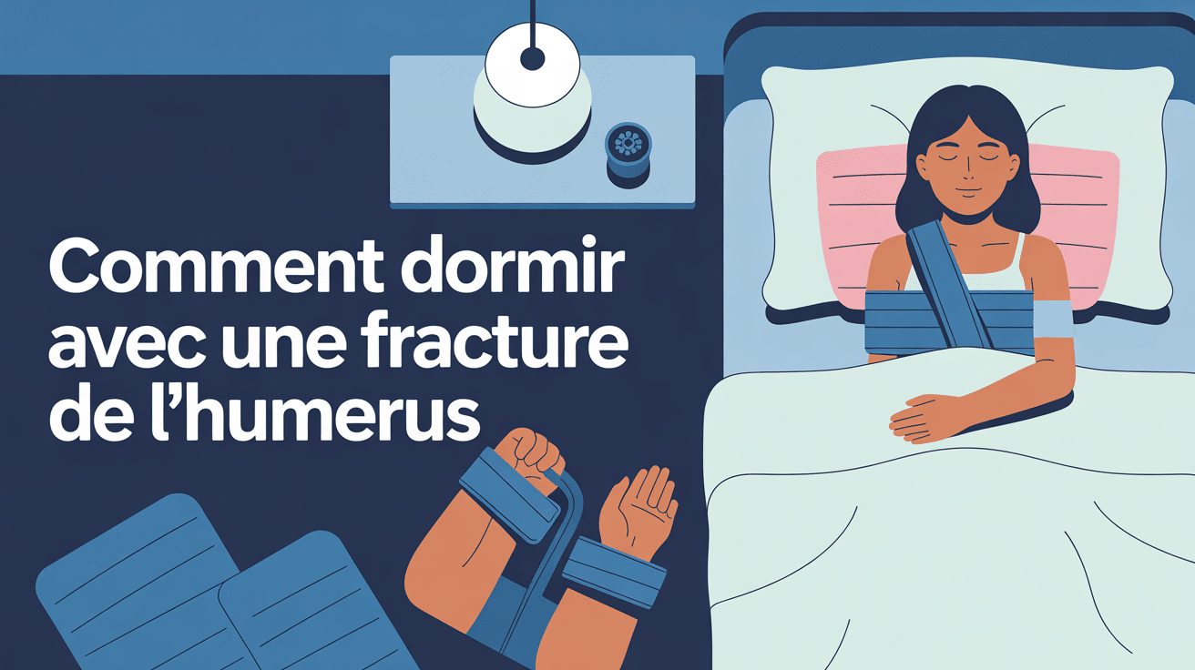 comment dormir avec une fracture de l'humérus personne position conseillee au lit