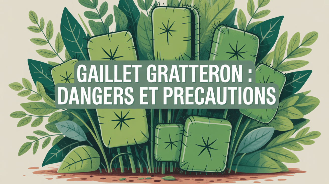 Gaillet gratteron danger plante illustration identification