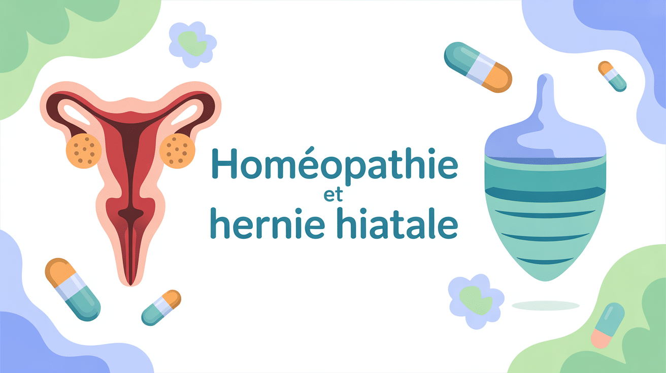 Illustration medicale homéopathie et hernie hiatale