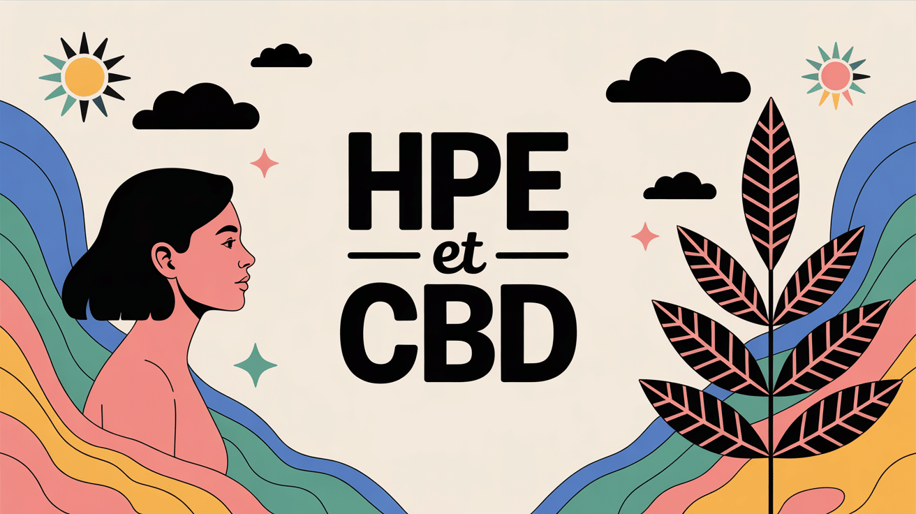 Illustration hpe cbd bien-être sensitivité