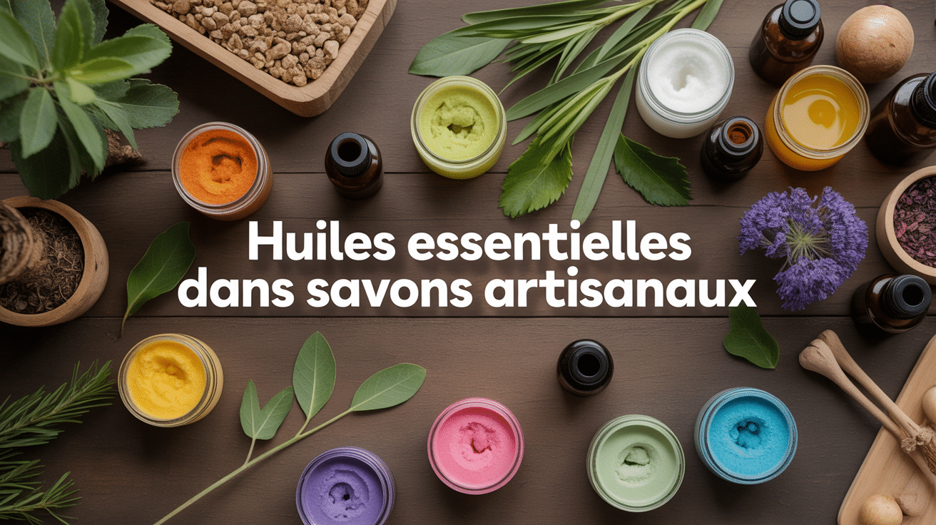 huile essentielle pour savon vue atelier artisanal