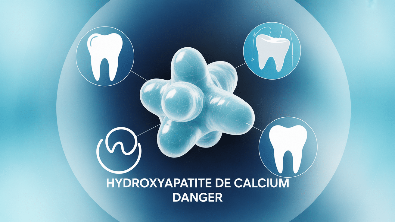 hydroxyapatite de calcium danger molécule et symboles médicaux