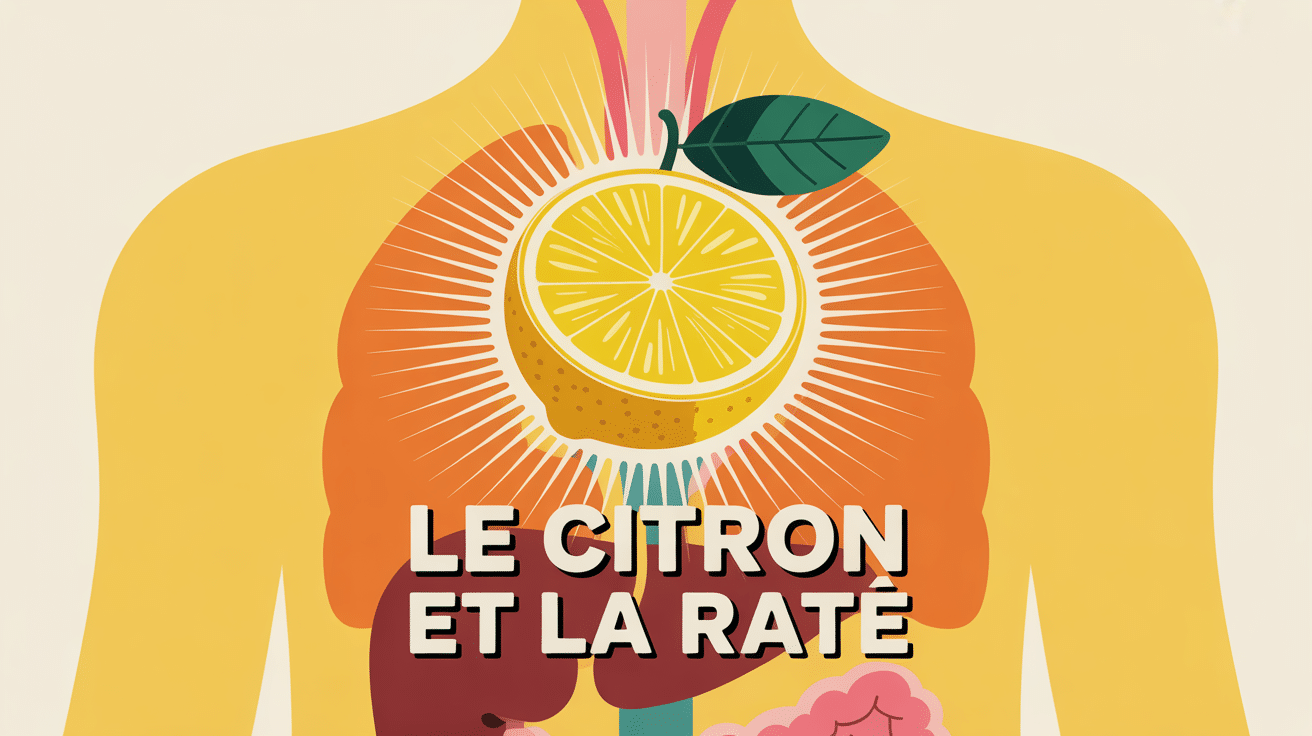 Illustration moderne de le citron et la rate