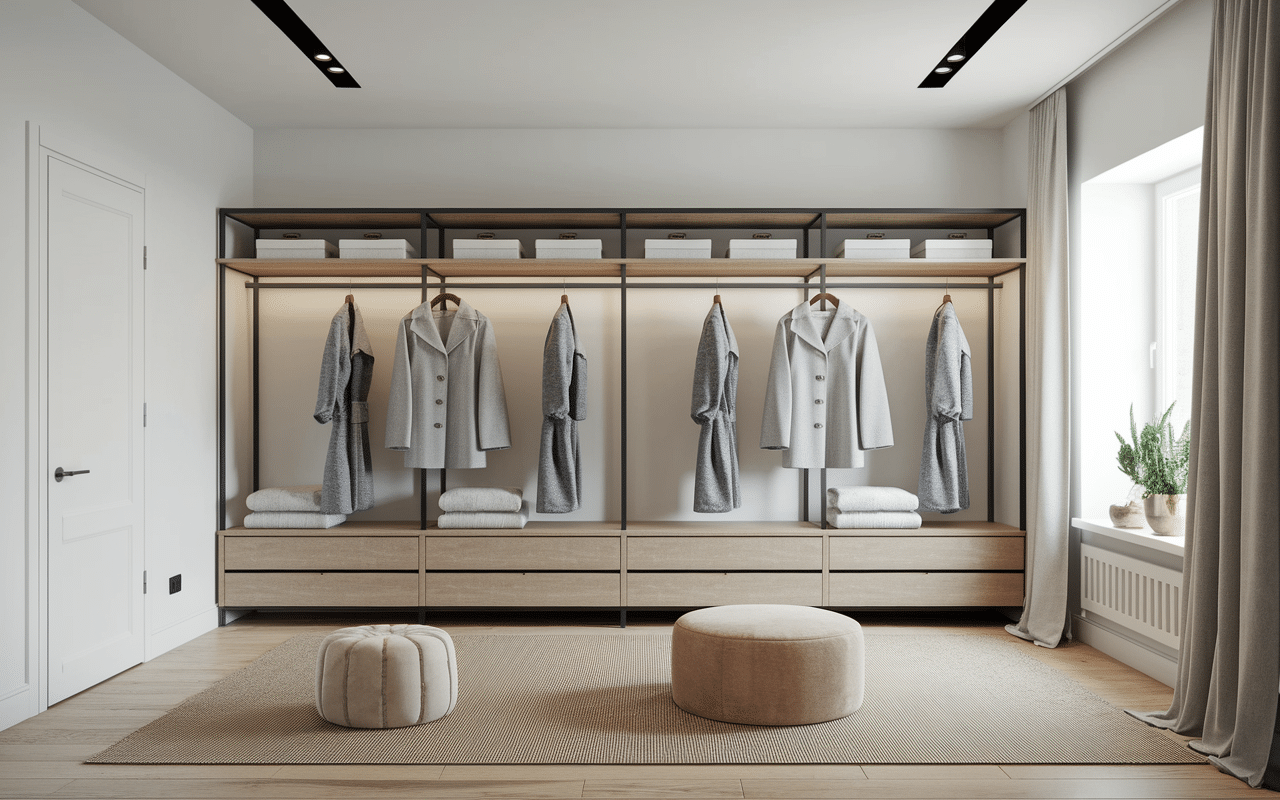 dressing avec robes ma boheme robe grise sur cintres