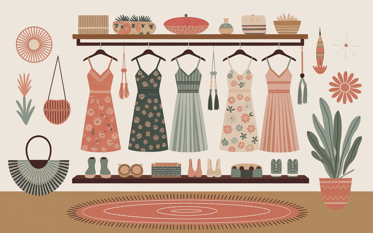 ma boheme robe midi dressing robes colorées bohème