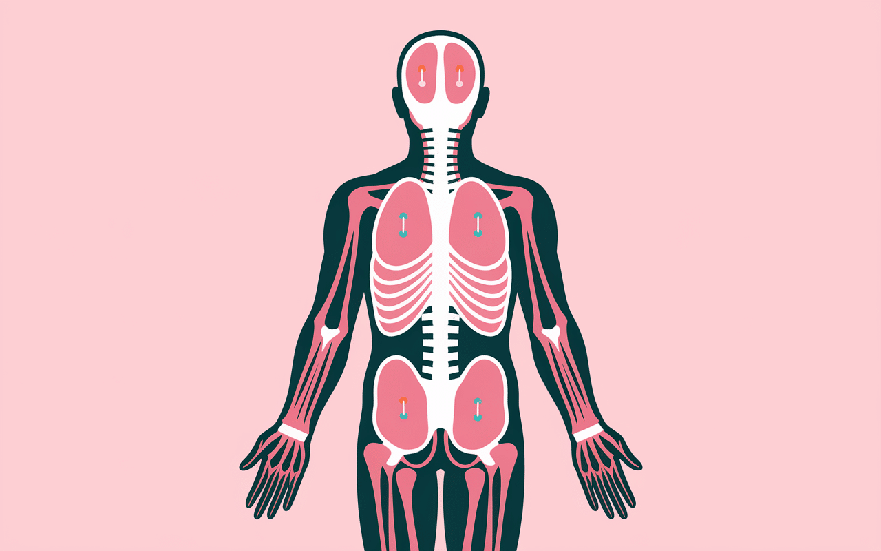emplacements où placer les électrodes TENS zones du corps