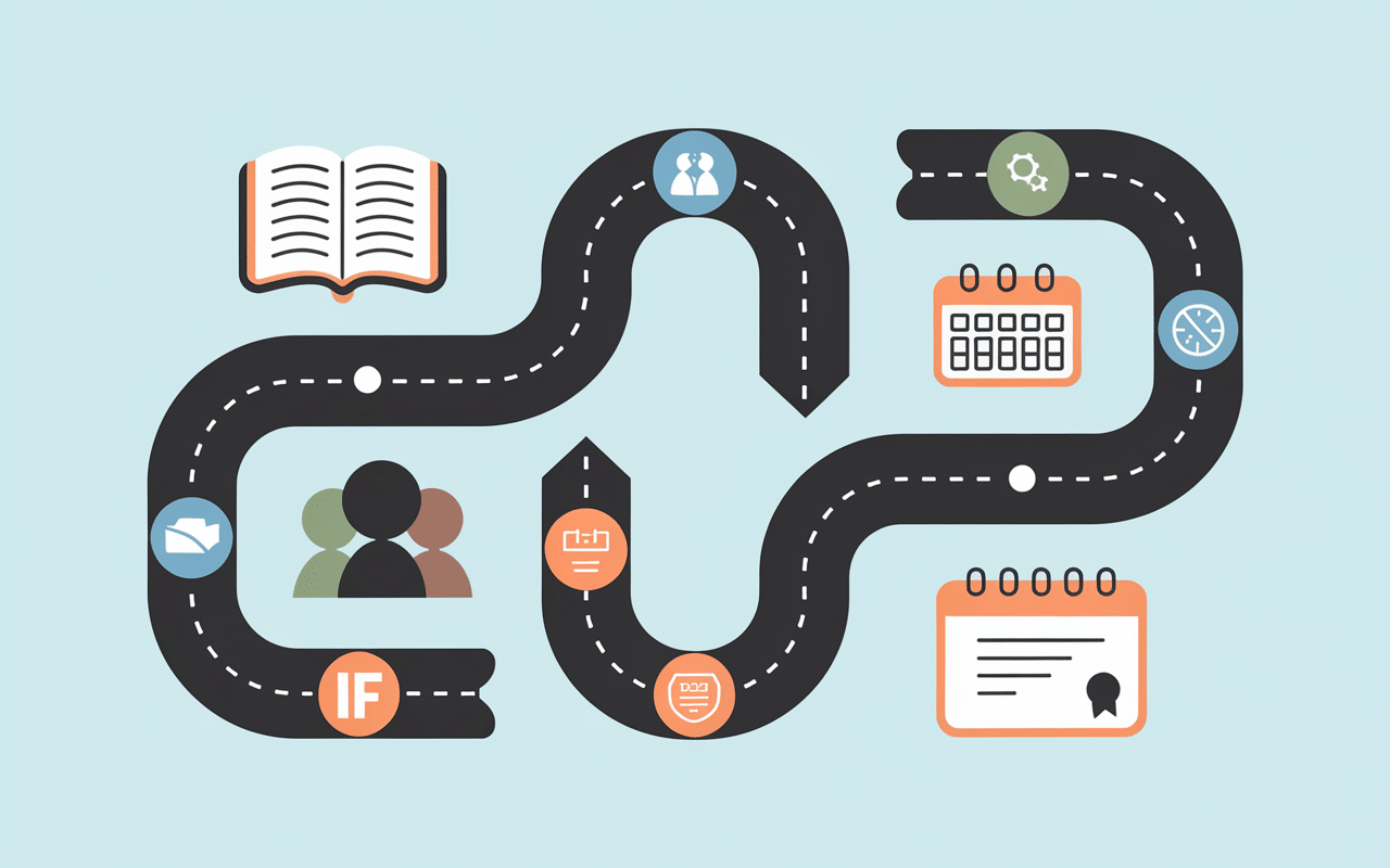 Infographie parcours étapes formation respiration holotropique