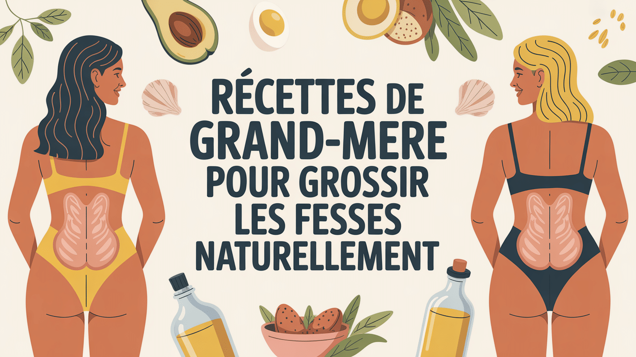 recette de grand-mère pour grossir les fessiers image silhouette ingrédients naturels