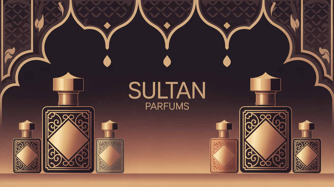 sultan parfums flacons dorés ambiance orientale