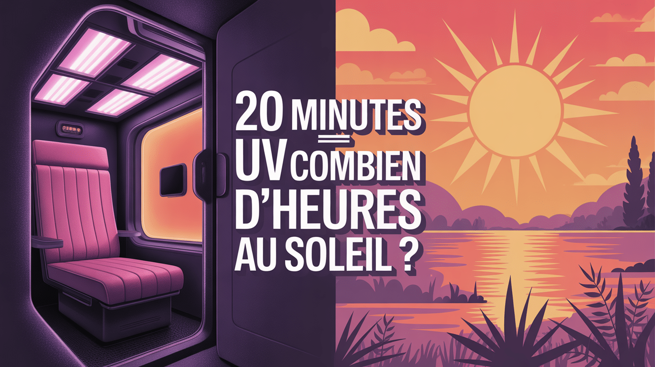 20 minutes d'uv correspond a combien de temps au soleil cabine uv vs soleil