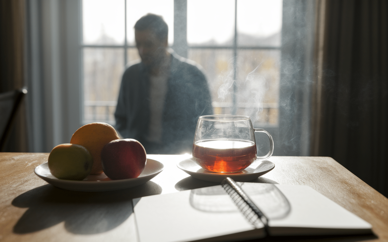 Petit déjeuner sain café et polypose nasale