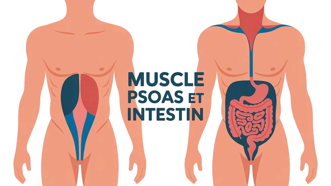 schéma anatomique douleur psoas et intestin