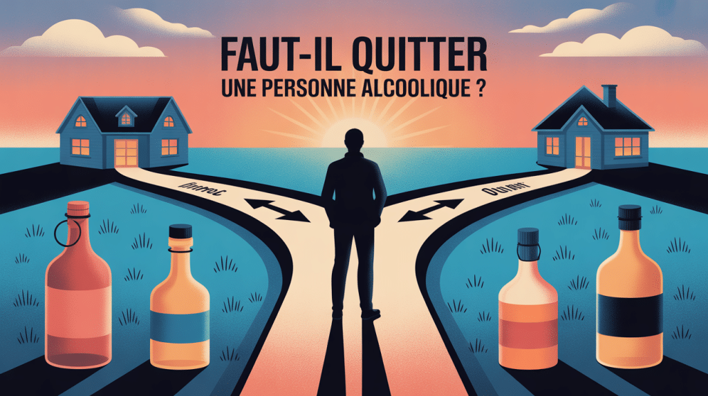 faut-il quitter une personne alcoolique illustration croisée