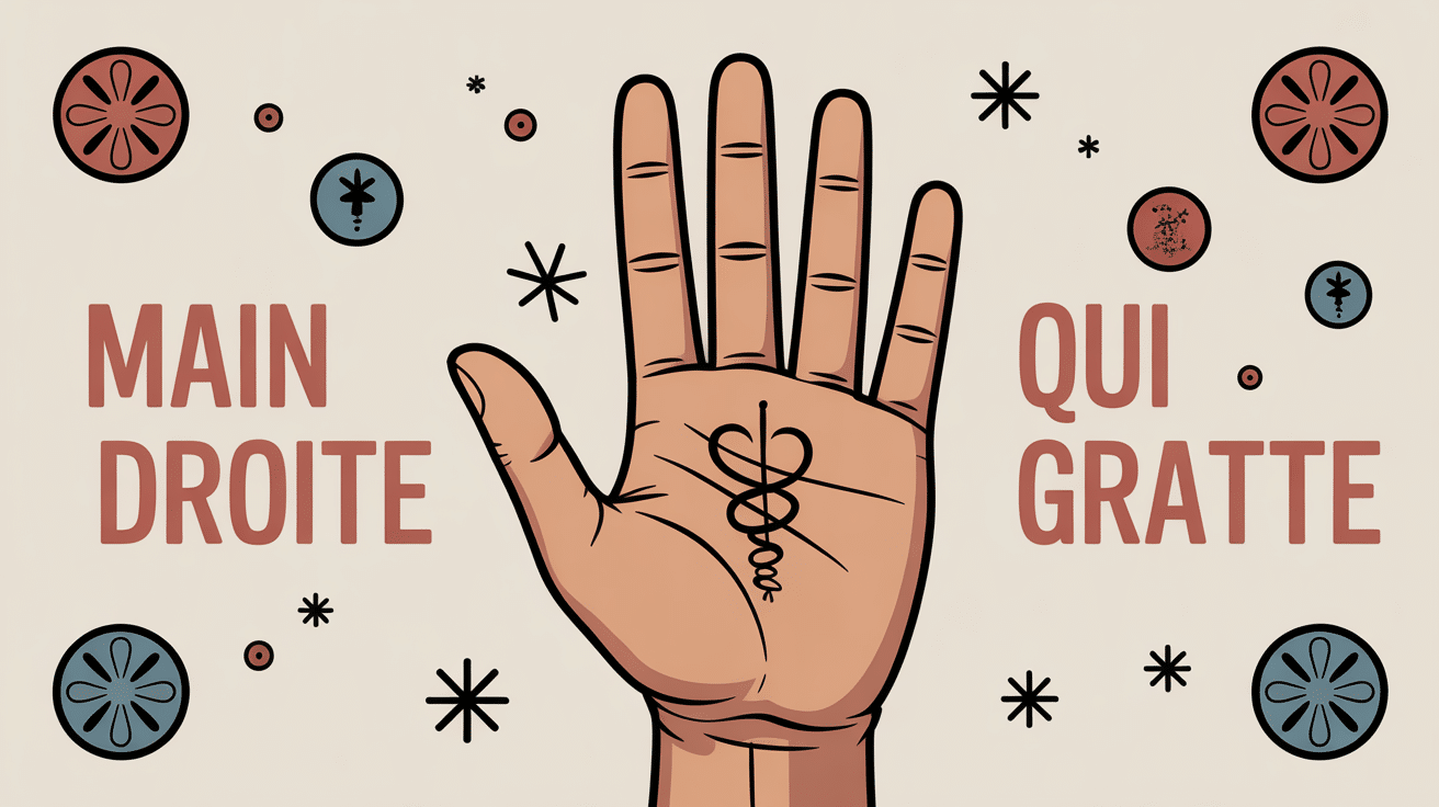 Image grattage main droite traditions et médecine