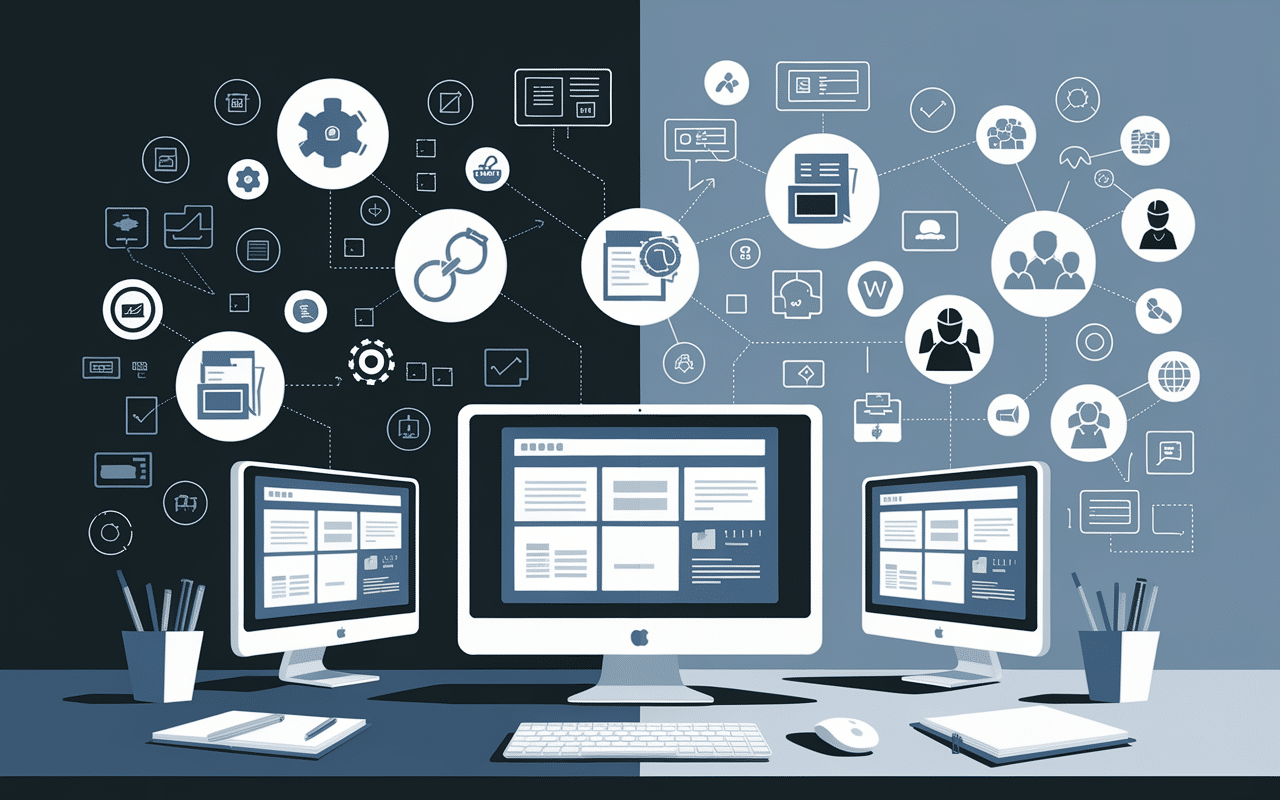 bureau avec indiva system, gestion documentaire et collaboration