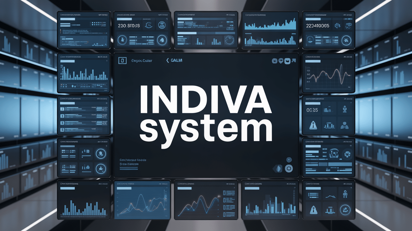 interface indiva system avec modules, sécurité et graphique