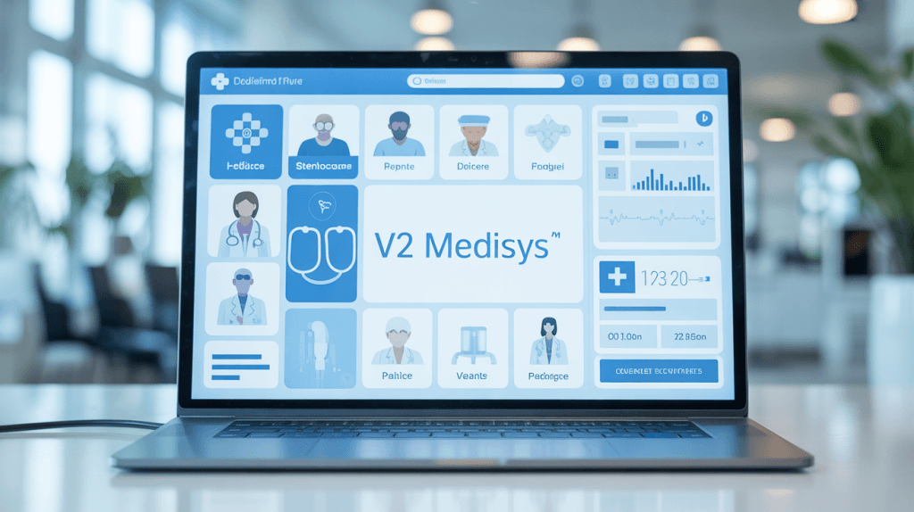 interface v2 medisys sur ordinateur