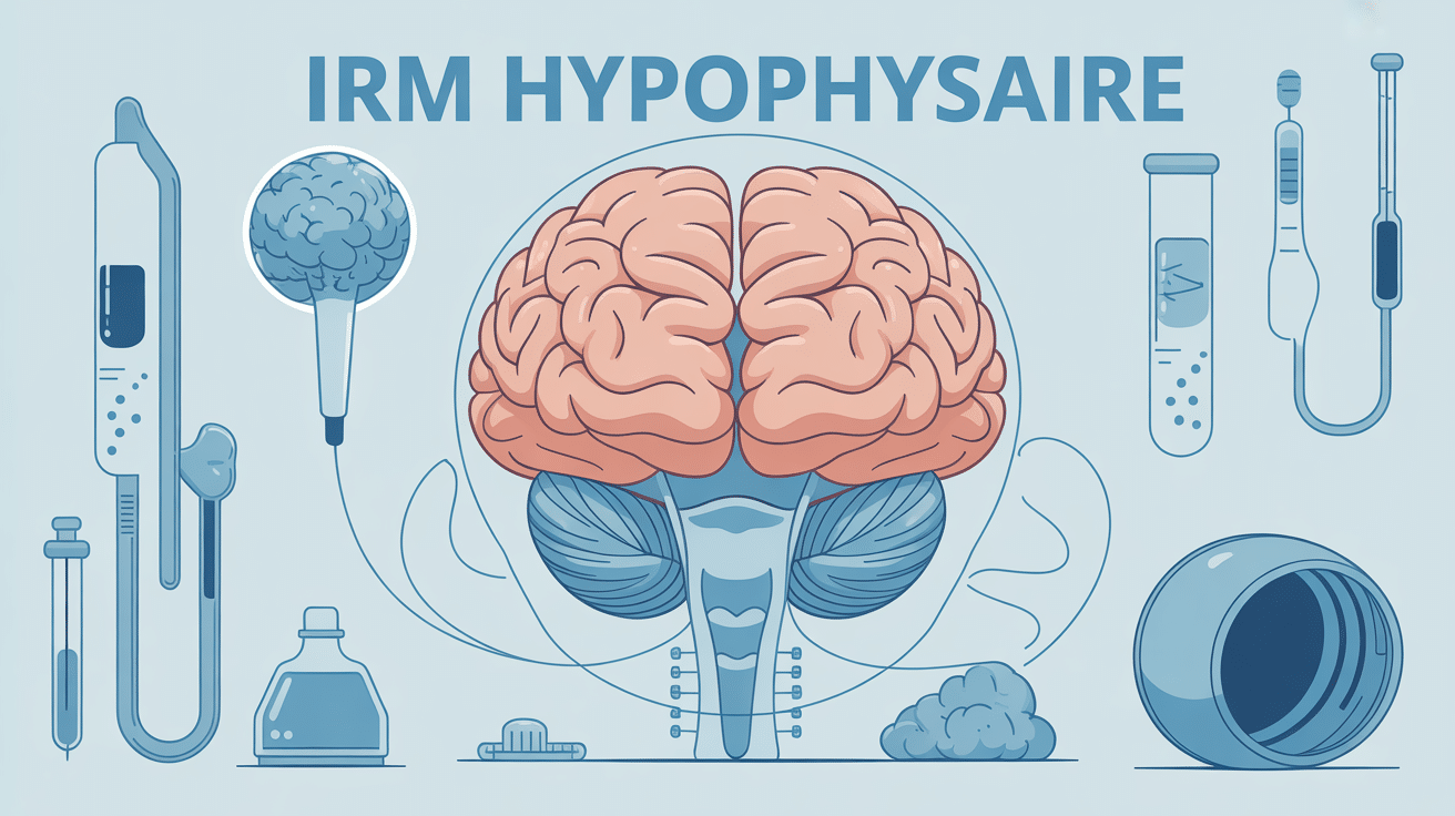 illustration irm hypophysaire coupe sagittale cerveau
