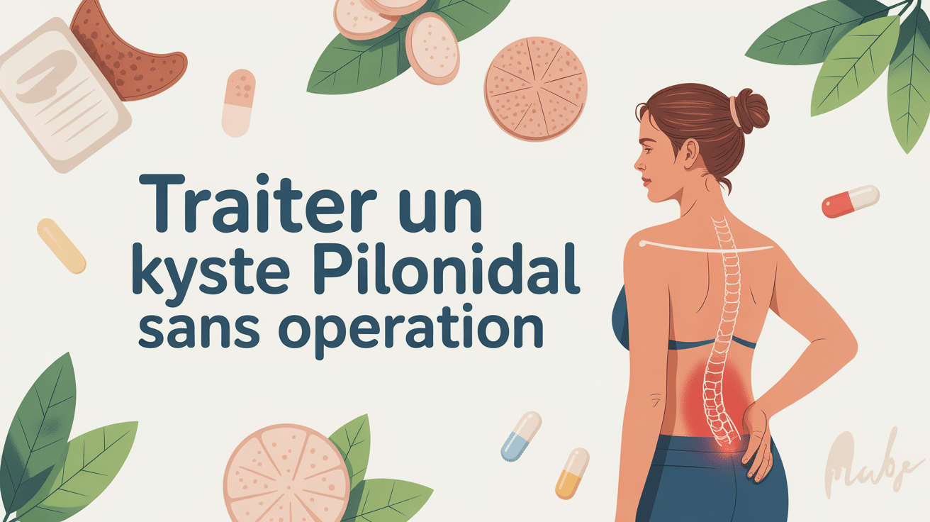illustration kyste pilonidal traitement sans opération
