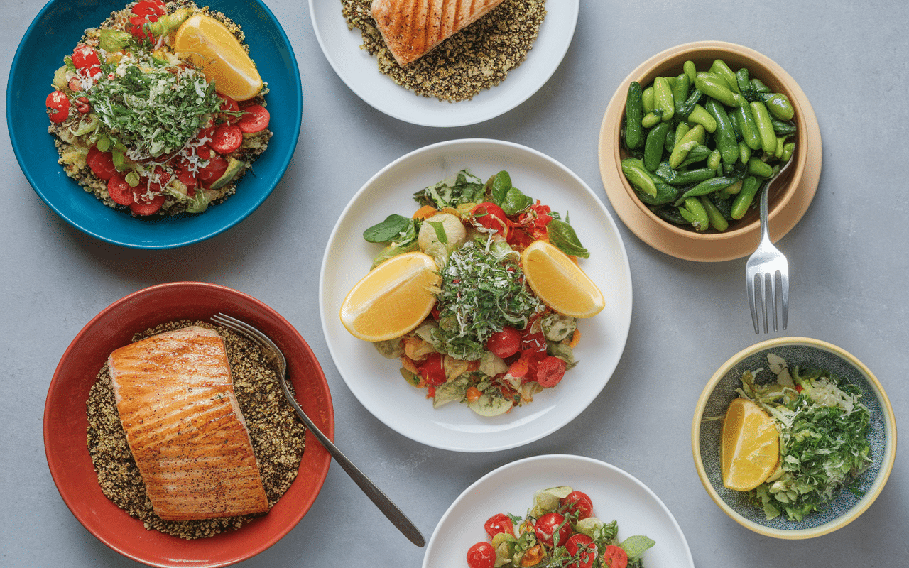 menu diabétique pour une semaine assiette équilibrée et saine