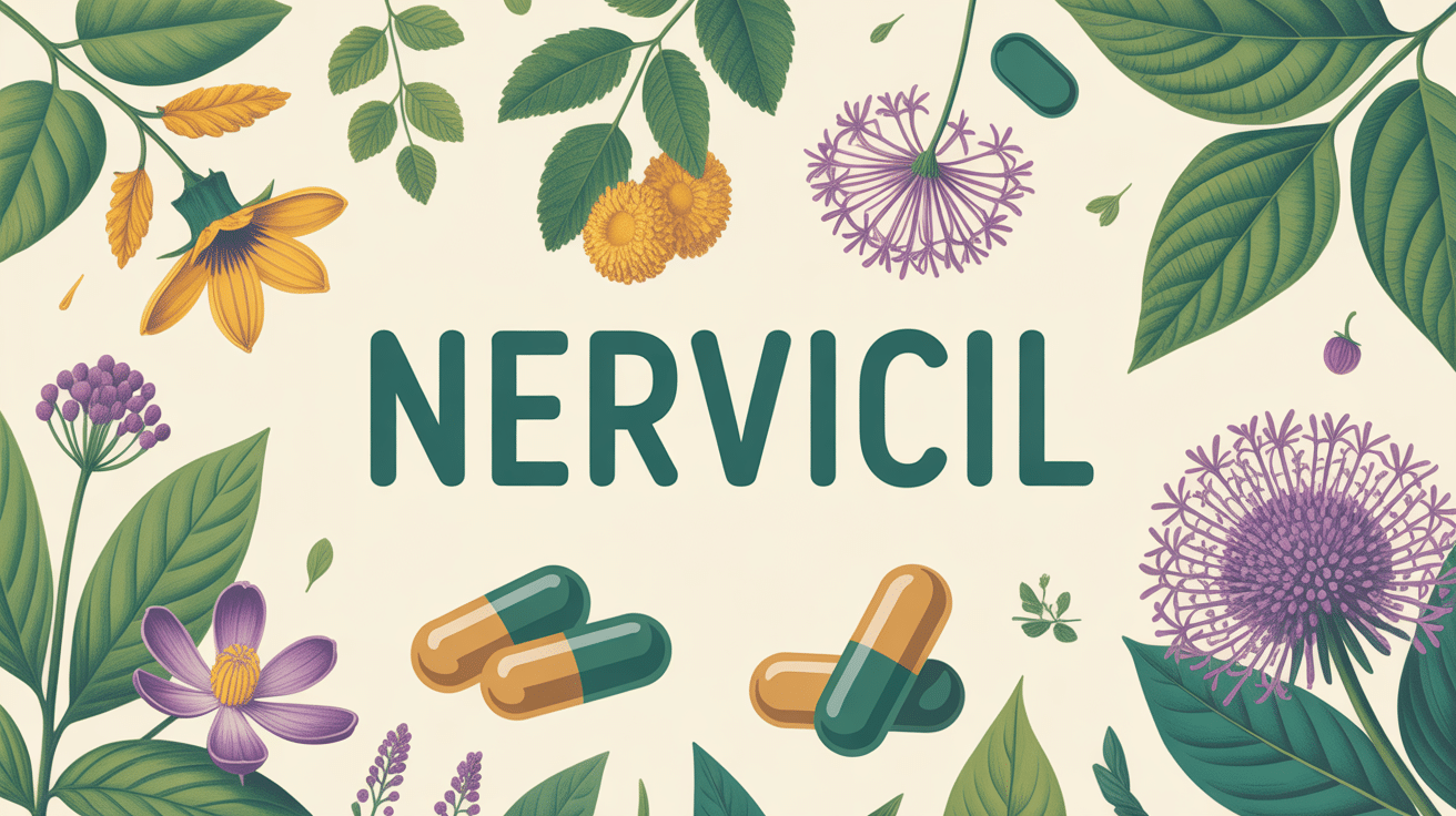 nervicil illustration gélules plantes stress