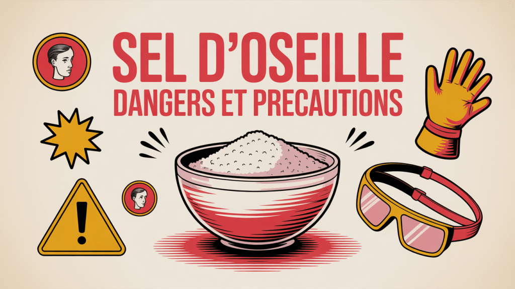 sel d'oseille danger cristaux gants lunettes