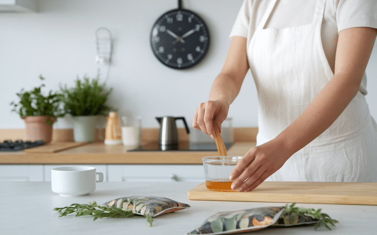 préparation tisane digestion cuisine routine zen