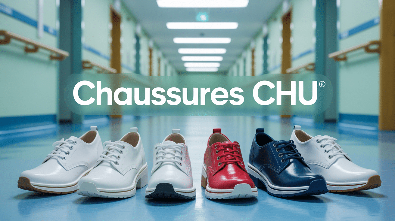 chaussures chu disposées couloir d hôpital professionnel