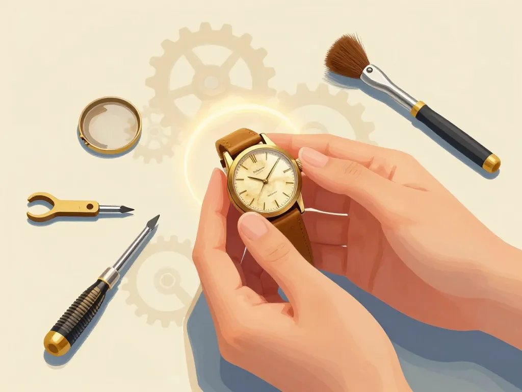 ancienne montre omega pour femme, entretien et restauration