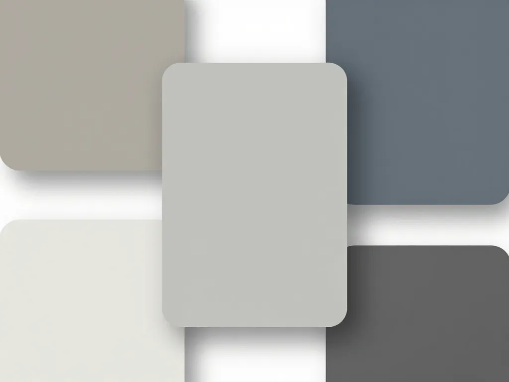 Panneaux UI en blended grey chaud et froid pour hiérarchie