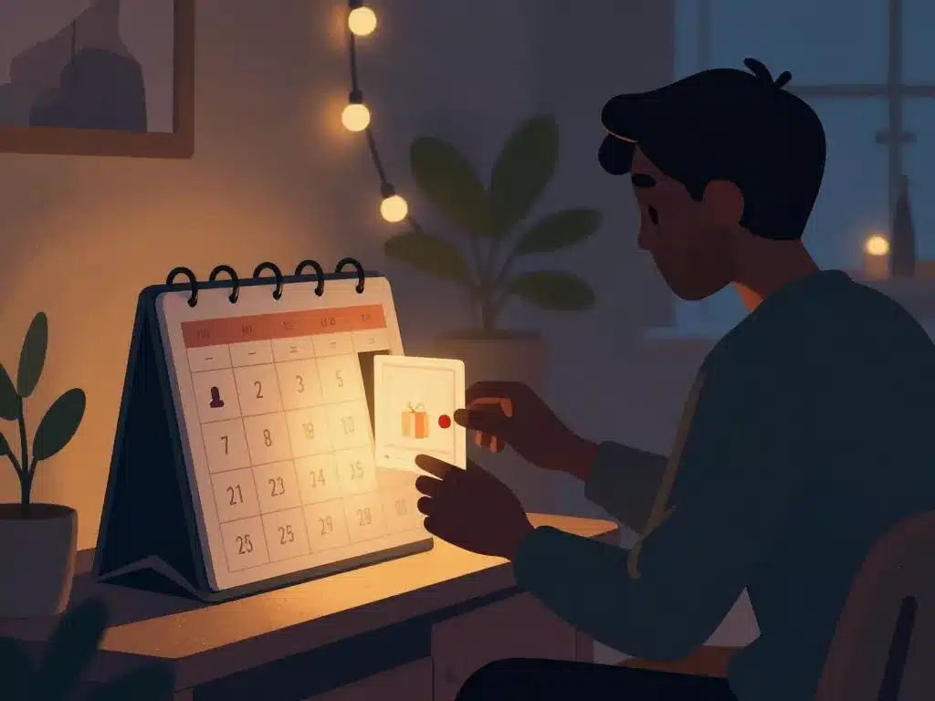 Rituel du calendrier de l’après 2024 homme