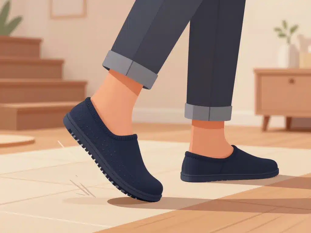 chaussette chausson pour homme semelle antidérapante sur carrelage et bois