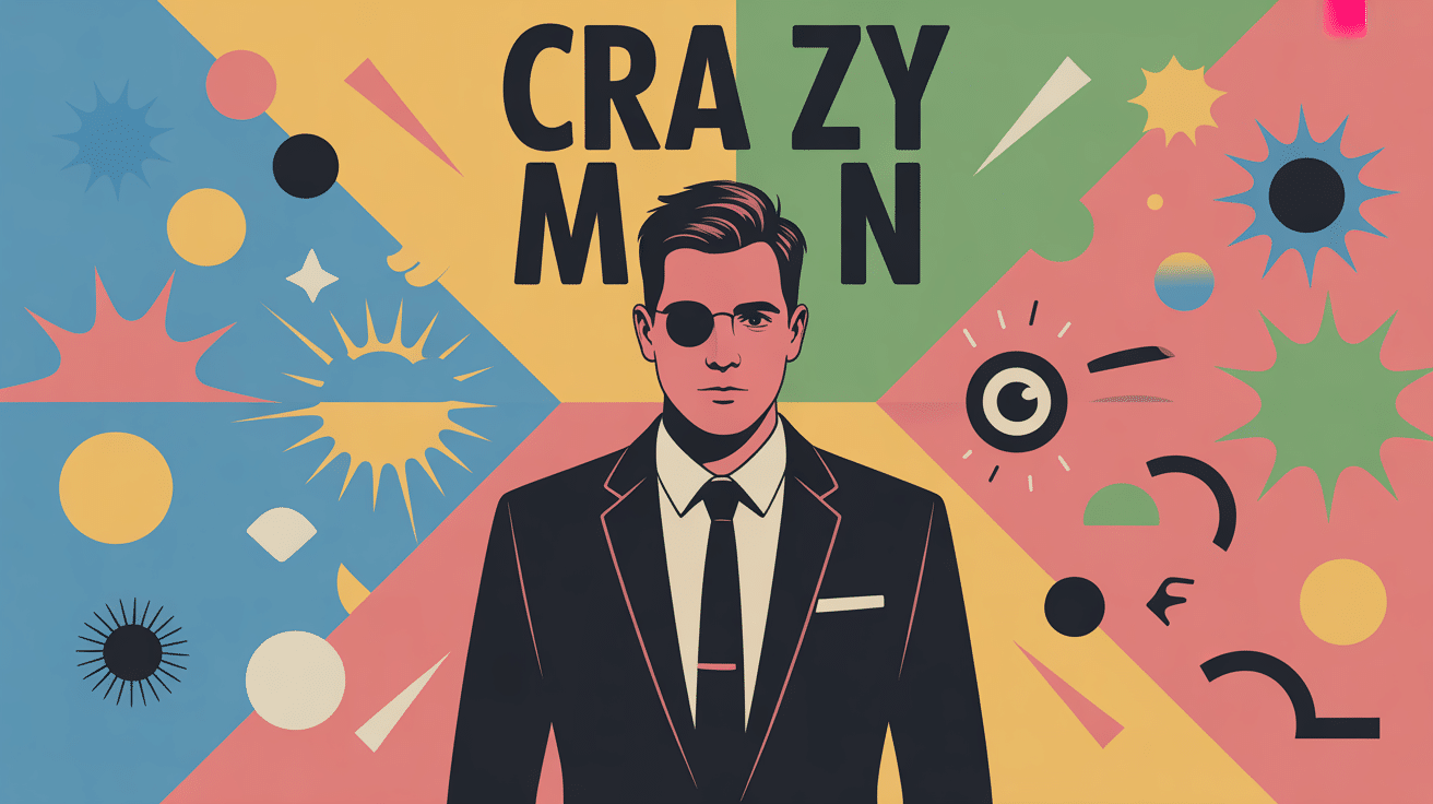 Illustration crazy man entre humour et stigmatisation