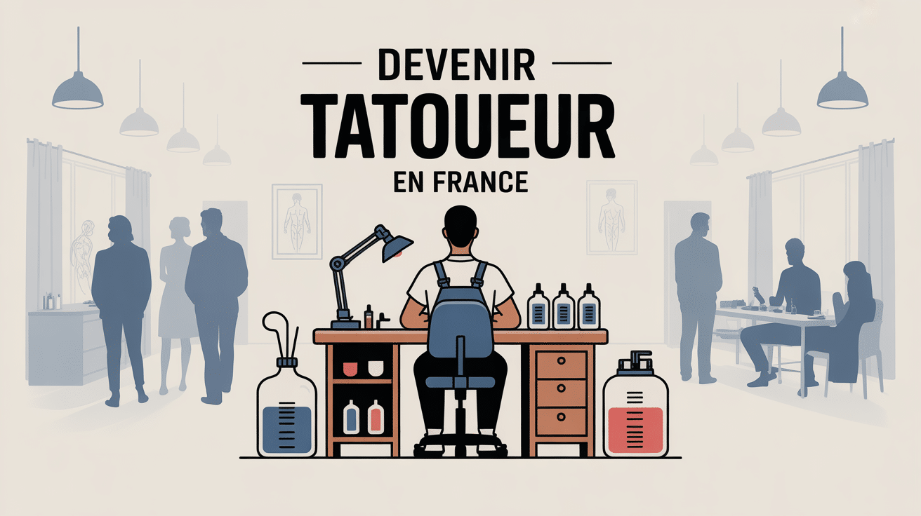 Studio propre pour devenir tatoueur français