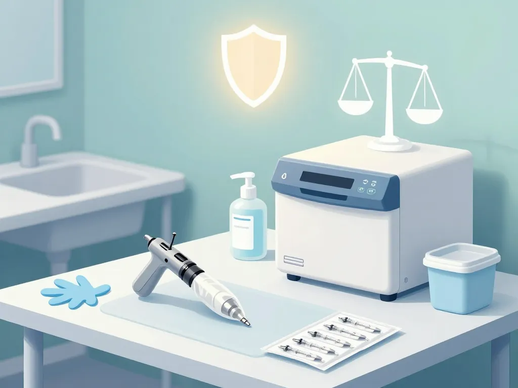 Poste de travail stérile tatoueur français