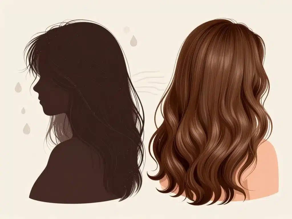 Avant apres lissage tanin avis, reduction frisottis, boucles assouplies